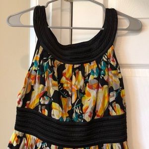 Circle neck adorable short dress